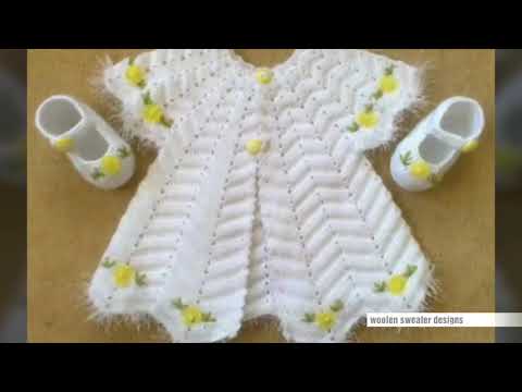 baby sweater frock design