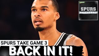SPURS POSTCAST: Wembanyama, CLUTCH DEFENSE Leads Way, Spurs Take Game 3 of NBA Finals vs Knicks screenshot 3