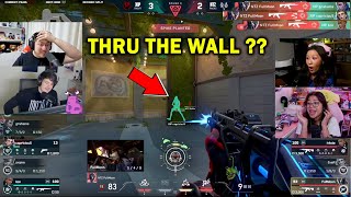 Streamers React to NTZ FullMoon Hitting a CRAZY 1v3 Shot Against Xipto Esports in VCT GC