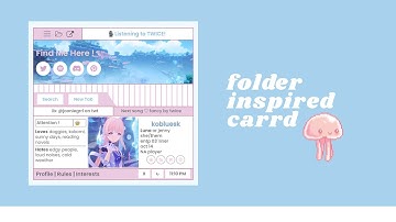 folder themed; interactive carrd tutorial
