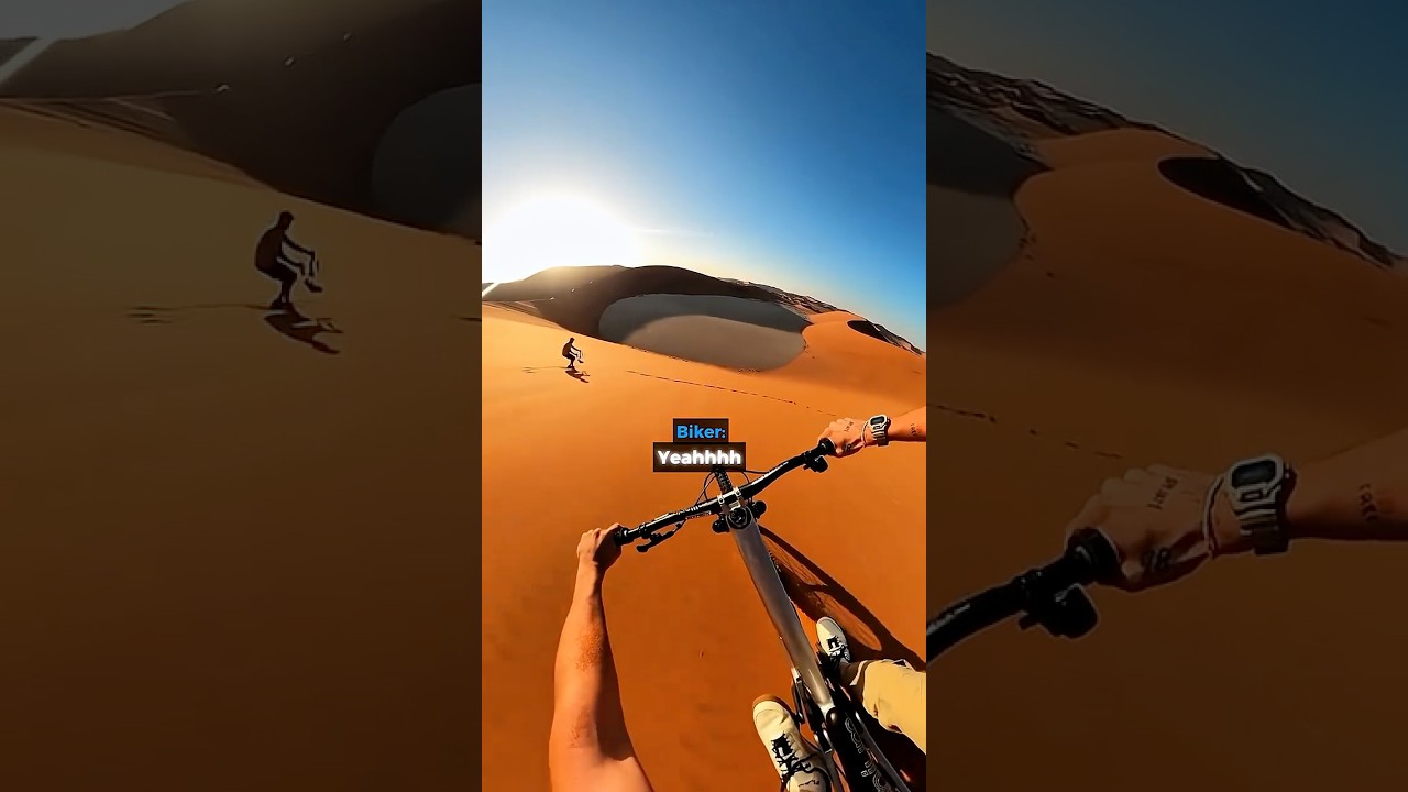 Thirsty Biker Thought He Found Water In Desert 😭