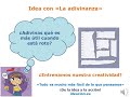 Idea con &quot;La adivinanza&quot;, entrenando tu creatividad. Ideacion.org