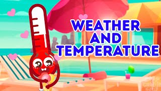 WEATHER AND TEMPERATURE WORDS + QUIZ 🌞