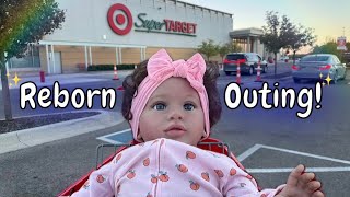 Reborn Toddler Outing to Target! | Realistic Toddler Doll goes Shopping! 