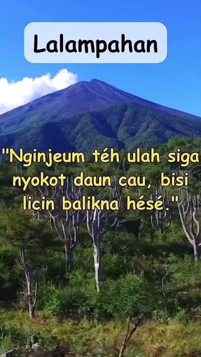 'Sagala dihutang, tungtungna ngalanglayung, henteu di langit henteu di bumi.'