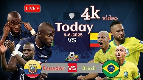 🔥 Today Brazil vs Ecuador LIVE | Neymar & Richarlison on Fire | Football Battle 2025