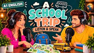 English listening and speaking practice – A School Trip | A1 English for Beginners English listening and speaking practice – A School Trip | A1 English for Beginners