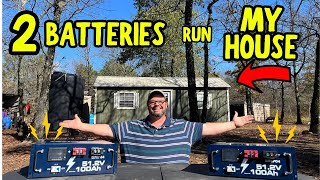 2 Batteries Can Run My Whole House With Vatrer Power