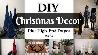 DIY CHRISTMAS DECOR 2023|| HighEnd Dupes from Pottery Barn, Arhaus, Amazon and More