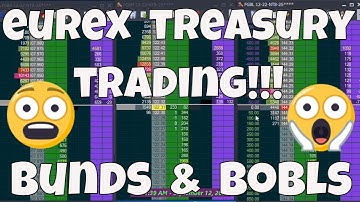 Eurex Treasury Trading Action!!! Bund & Bobl (10 & 5 years) - 3 trades - timestamps in video desc