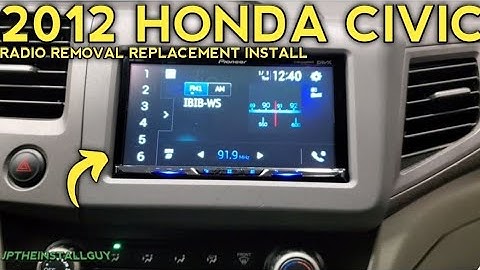 2012 Honda civic radio removal replacement and install
