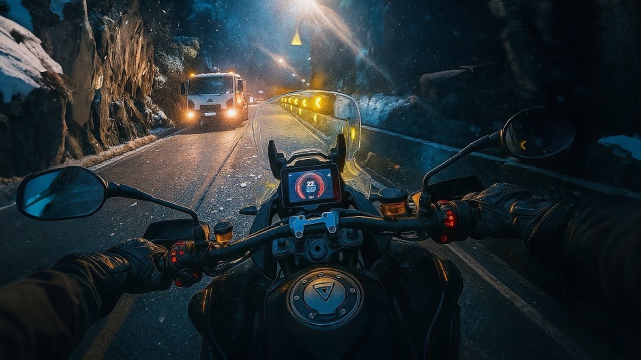 SERRA DO RIO DO RASTRO A NOITE E SOZINHOS DE MOTO 4K
