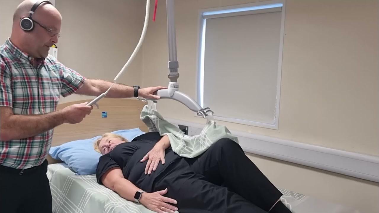 Rolling a Person in Bed using Satin Sheets and Passive Hoist YouTube