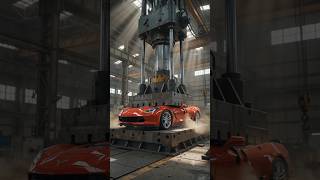 Chevrolet Corvette vs 100 Ton Hydraulic Press 💥😳