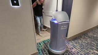 Robot room service at The Hotel Trio in Healdsburg California