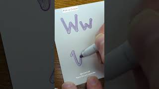 Print vs. Cursive W