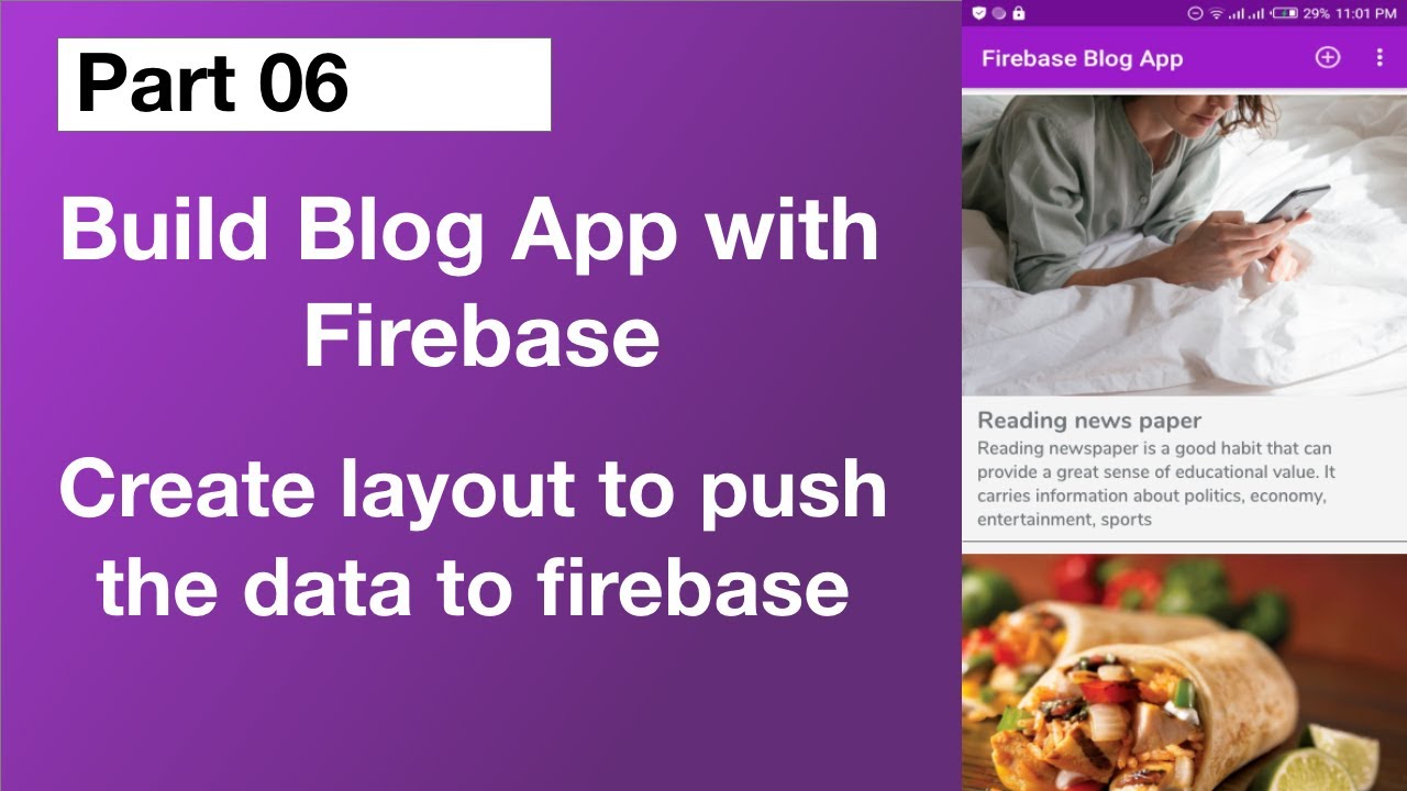 Firebase Blog App - Add Post Layout Design || Part 6 - YouTube