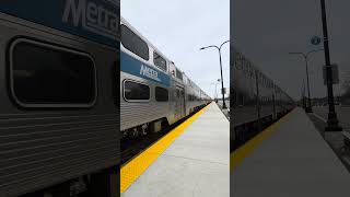 Metra Train 509 To Elburn rolling by with locomotive 132! 3/29/26 @metra #hgweatherspot #train
