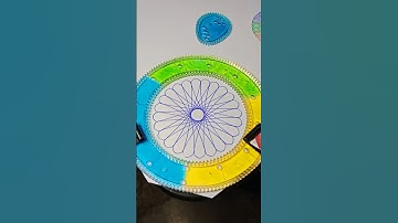 Camelia flower spirograph #spirograph #satisfying #art #art #123go #asmr #shorts