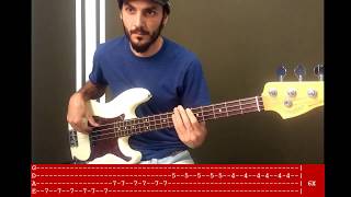 Video thumbnail of "Bob Marley - Jamming (Bass Cover with TABs / Baixo Cover com Tablatura)"