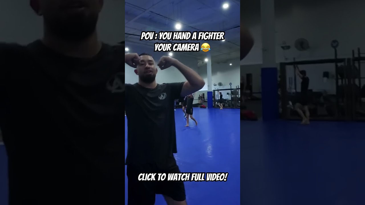 POV : You Give A Fighter Your Camera 😂📸