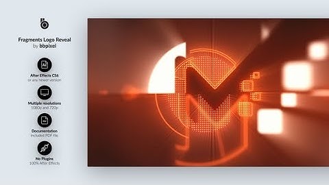 Fragments Logo Reveal AFTER Effects Template Videohive 29487213