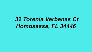 Home for sale. 32 Torenia Verbenas Ct Homosassa, FL 34446 branded