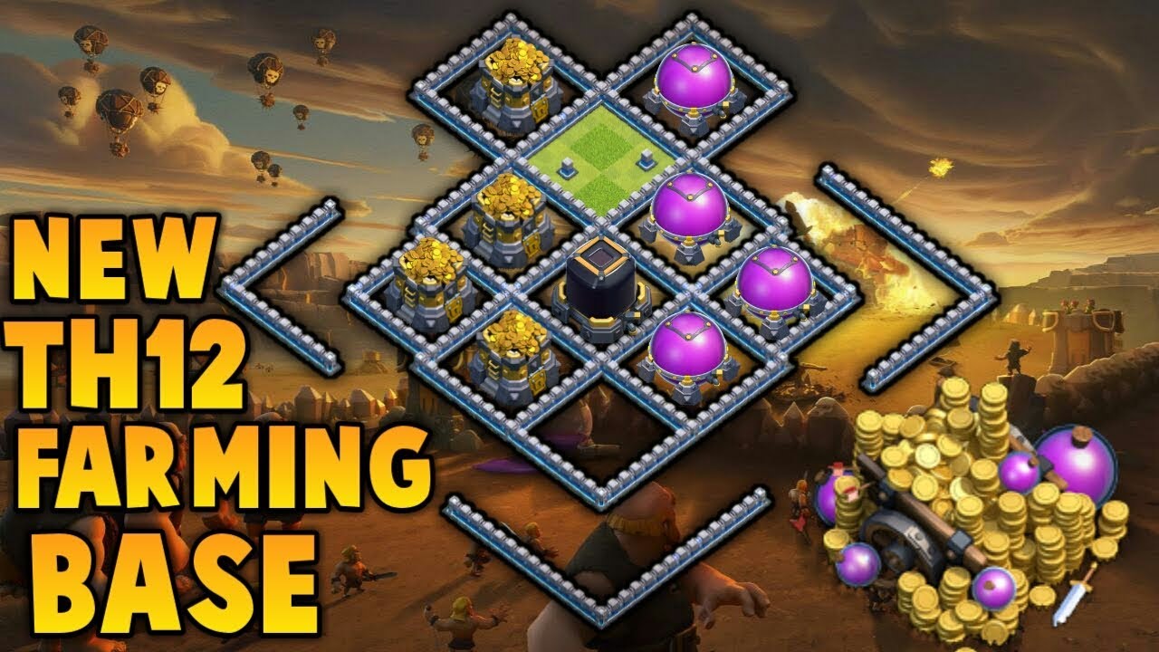 NEW TH12 BEST FARMING BASE (Layout) 2019 New farming Base Anti 3 Star | Clash of Clans
