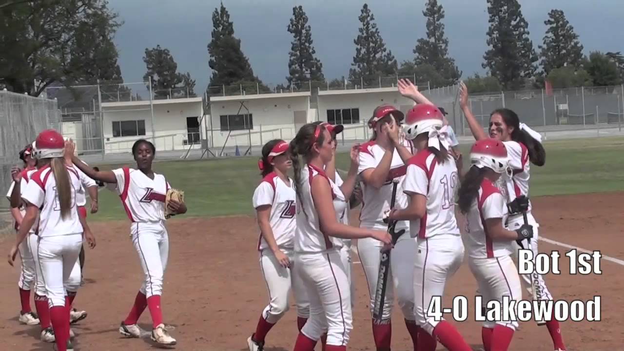 CIF Softball: Lakewood vs Aliso Niguel - YouTube