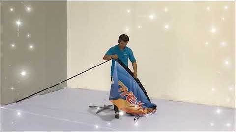 PDYEAR Custom printed Blade Flags Instruction