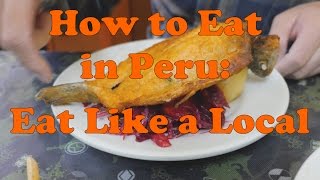 Menu The Best Way to Eat Like A Peruvian