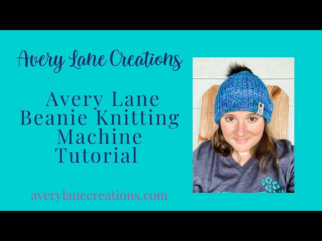 Two Toned Knitting Machine Beanie