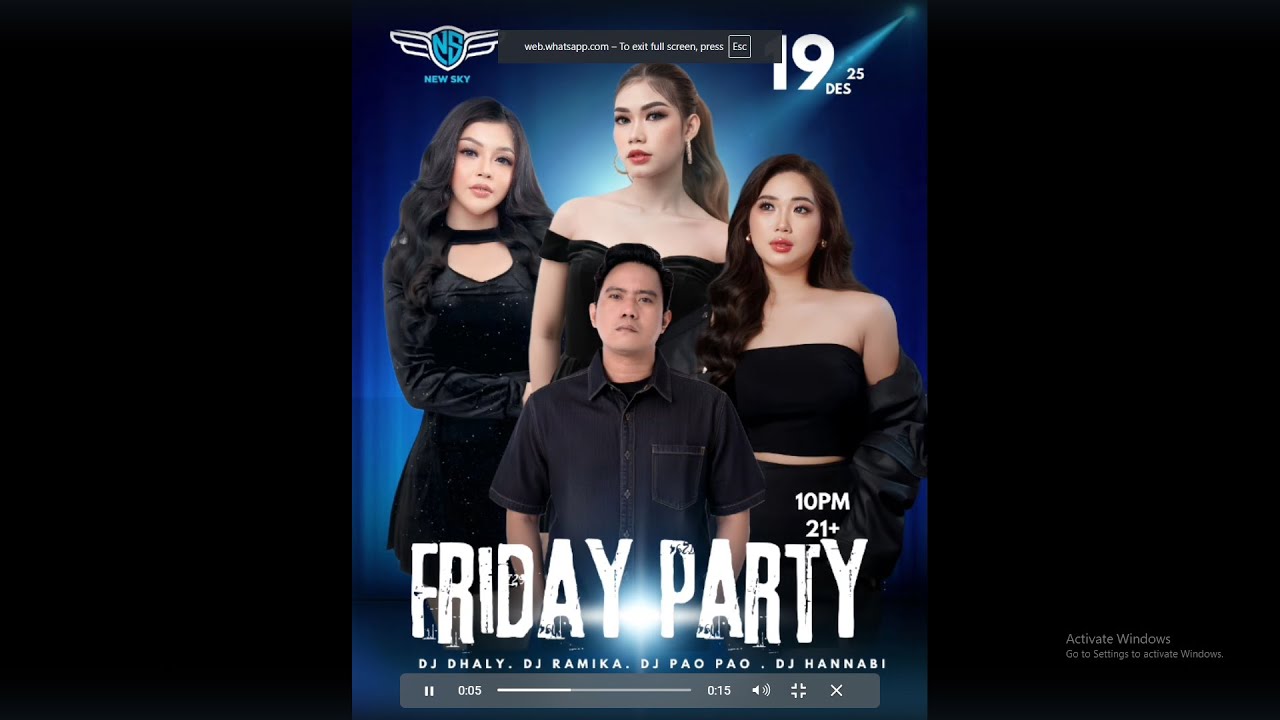 DJ DHALY REMIX V3 LIVE PERFORM IN NEW SKY PUB DUMAI MALAM SABTU19 DES 2025 SPECIAL PARTY AGAK LAEEN