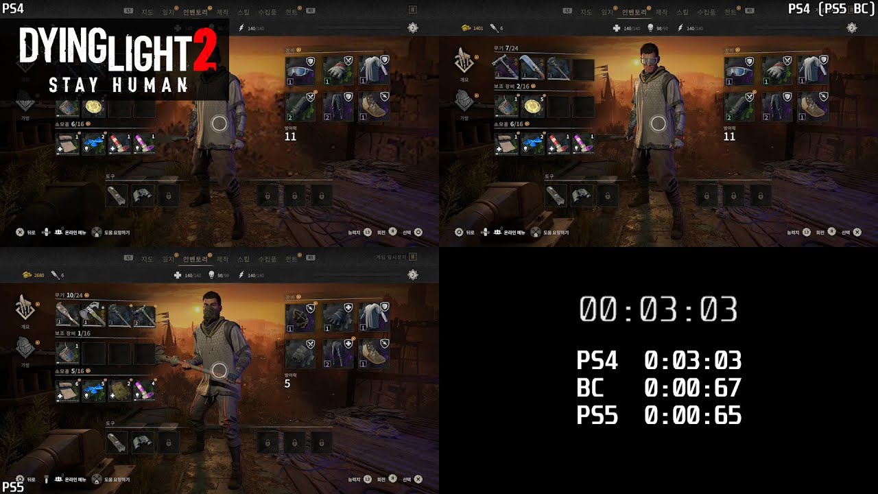 Dying Light 2 PS5 PS4 Load Times (Menu Delay) ver 1.02 YouTube