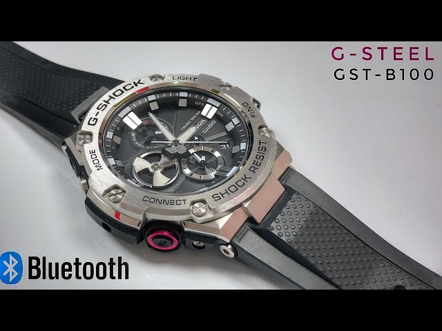 G-Steel GST-B100-1AJF Bluetooth analog G-Shock watch review