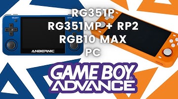 GBA Resolutions Comparison - RG351P VS RG351MP+RP2 VS RGB10 MAX VS PC (No integer scaling)