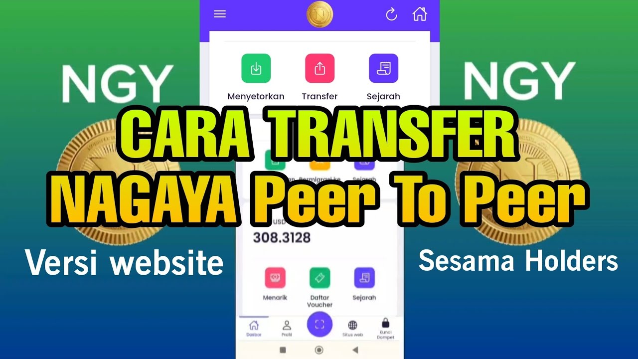 CARA TRANSFER NAGAYA PEER TO PEER (P2P) Sesama holders - YouTube