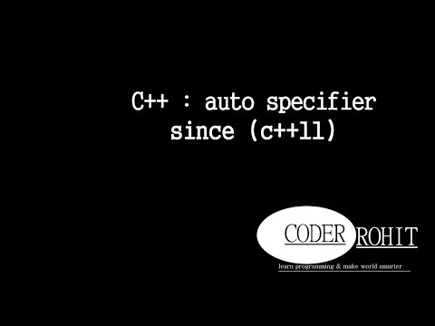 c++ : auto specifier
