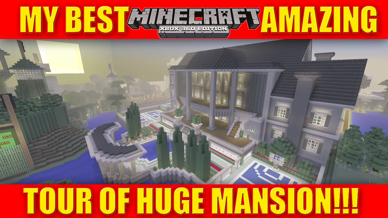 Minecraft: My Best Mansion Tour! Amazing and Huge! FULLY FURNISHED ...
