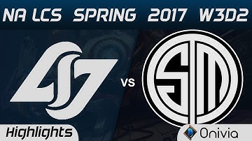 CLG vs TSM Highlights Game 3 NA LCS Spring 2017 W3D2 Counter Logic Gaming vs Team Solo Mid