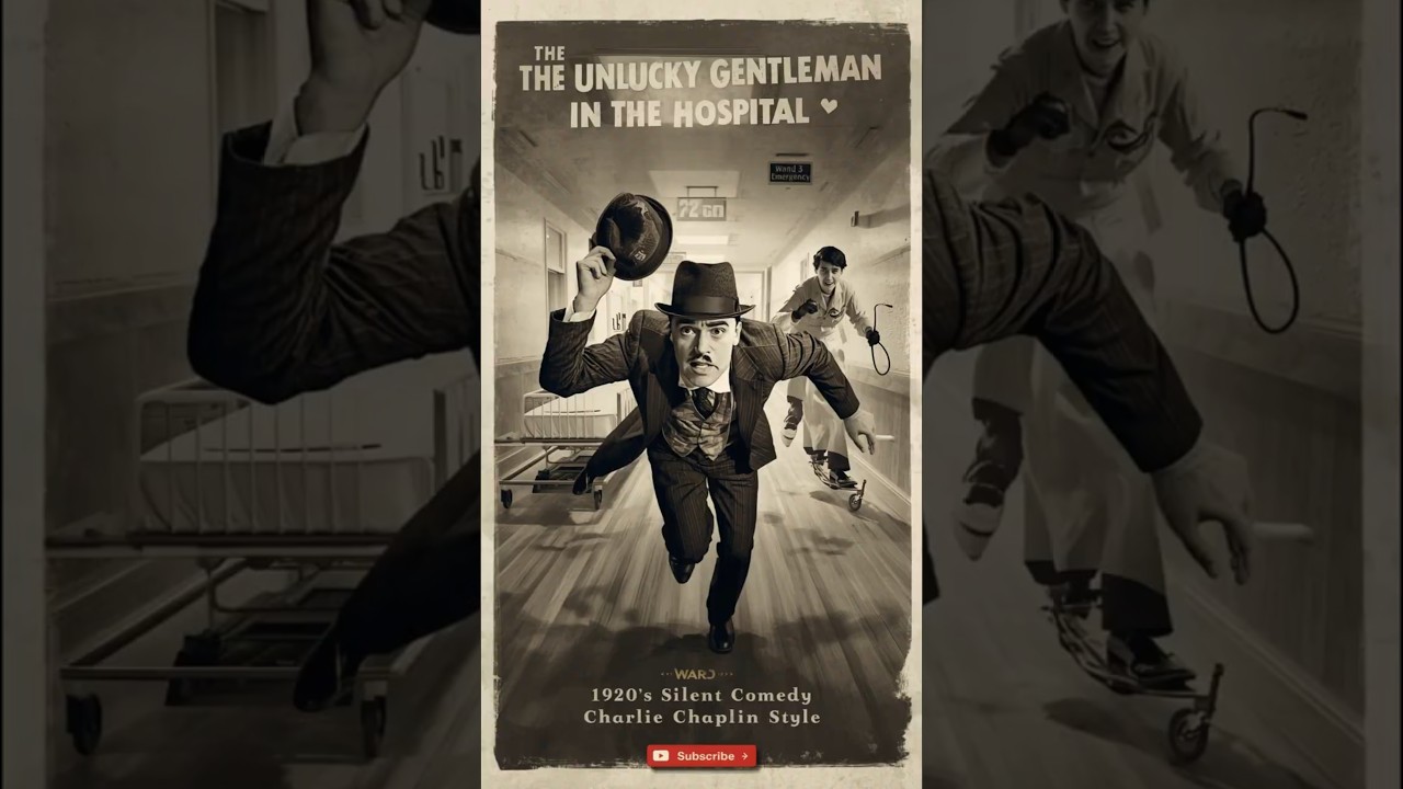 🎩 The Unlucky Gentleman – Slippery Hospital Entrance | 1920s Silent Comedy