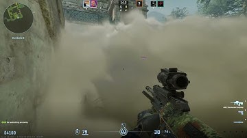 How can hide in smoke in B site of ancient for clutch 2 vs 5 (4k)