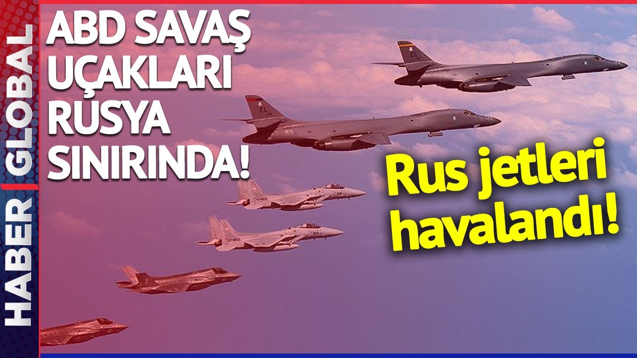 ⁣BURAM BURAM SAVAŞ KOKUYOR! Amerikan Savaş Uçakları Rusya Sınırında! Rus Jetleri Derhal Havalandı!