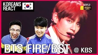 Bts - Blood Sweat & Tears Fire Live Reaction Kbs Song Festival