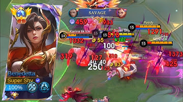 GLOBAL BENEDEETA BESTE BUILD & EMBLEEM VOOR SOLO RANK IN SEIZOEN 38!! (MUST PROBEER) | MOBILE LEG...