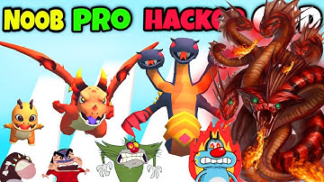 NOOB vs PRO vs HACKER vs GOD in Monster Ball Game | Oggy, Jack, Shinchan, Bob || Daddy Gaming