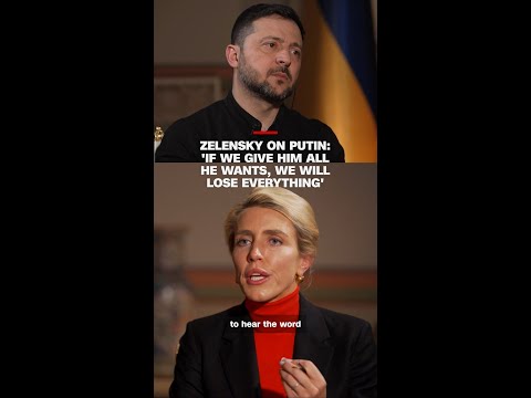 Video Zelensky on Putin: 'If we give him all he wants, we will lose everything'