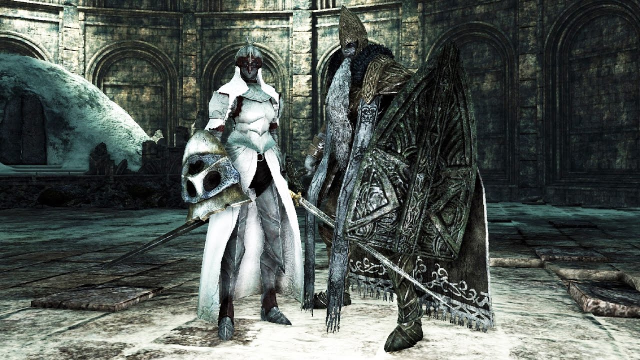 Dark Souls 2: Throne Defender and Throne Watcher Boss Fight (4K 60fps)