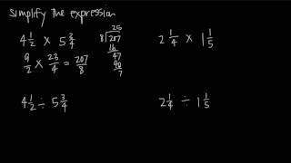 multiplication and division of mixed numbers (KristaKingMath)