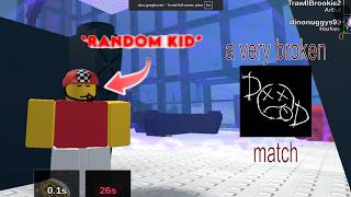 random civilian sneaks into a dienation match and cheers on the killers (New Die Of Death Update)